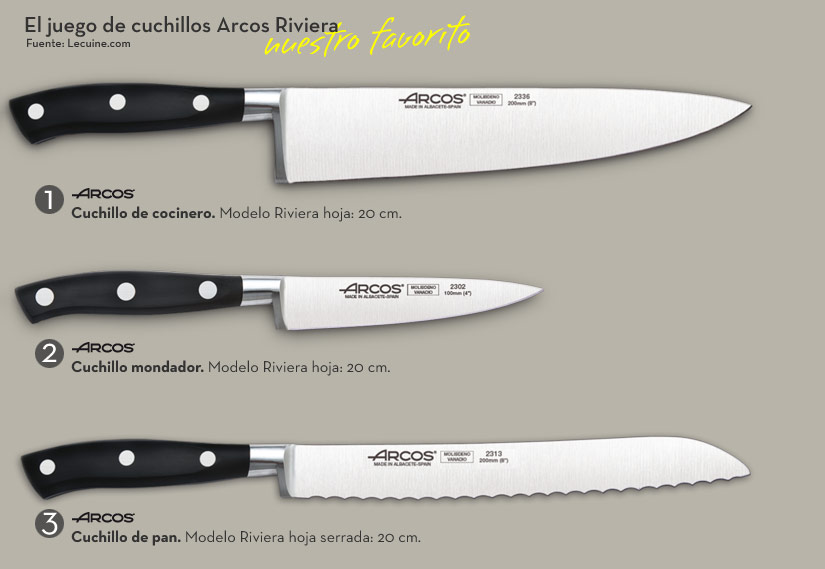 Juego de cuchillos Arcos Riviera