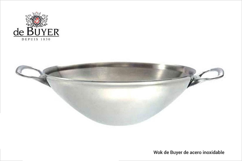 Comprar Wok de acero inoxidable