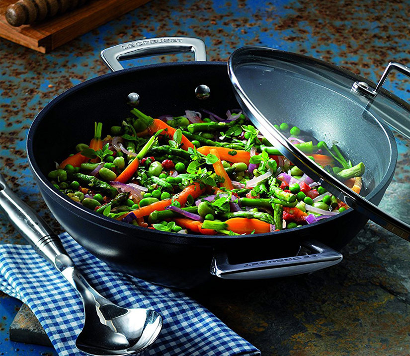 Wok antiadherente Le Creuset