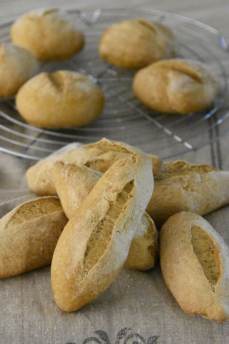 Receta terminada del pan de espelta