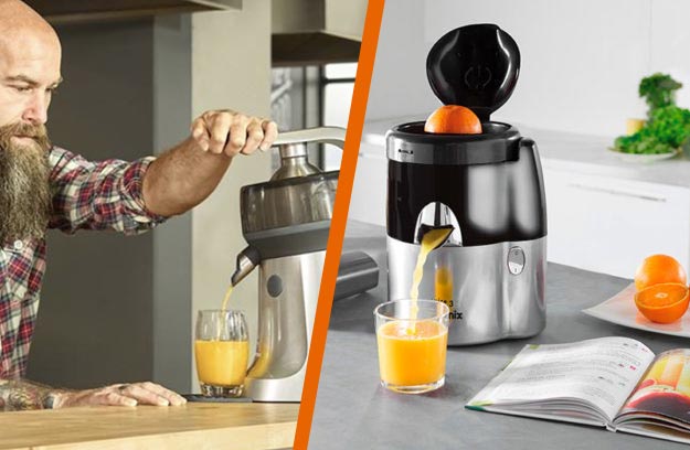 Exprimidor Electrico de Jugos Naranja Limon Extractor de Zumos Acero  inoxidables