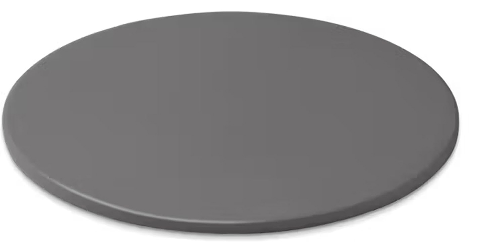 Piedra para pizza Weber redonda de cerámica esmaltada en color gris oscuro
