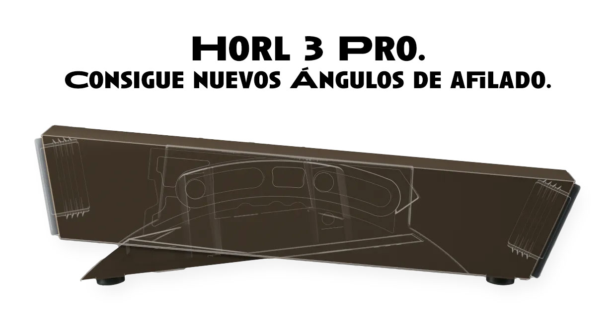 Ángulos de afilado disponibles en el afilador Horl 3 Pro