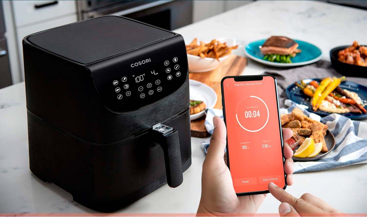 Freidora de aire sin aceite Cosori con Wifi