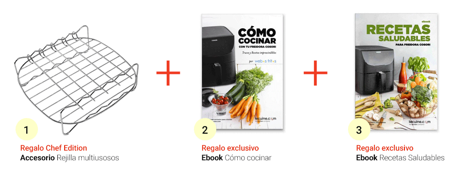 Freidora de aire Cosori 5,5 L. (nuestra prueba y opinión de una de las  freidoras sin aceite más vendidas) - PequeRecetas