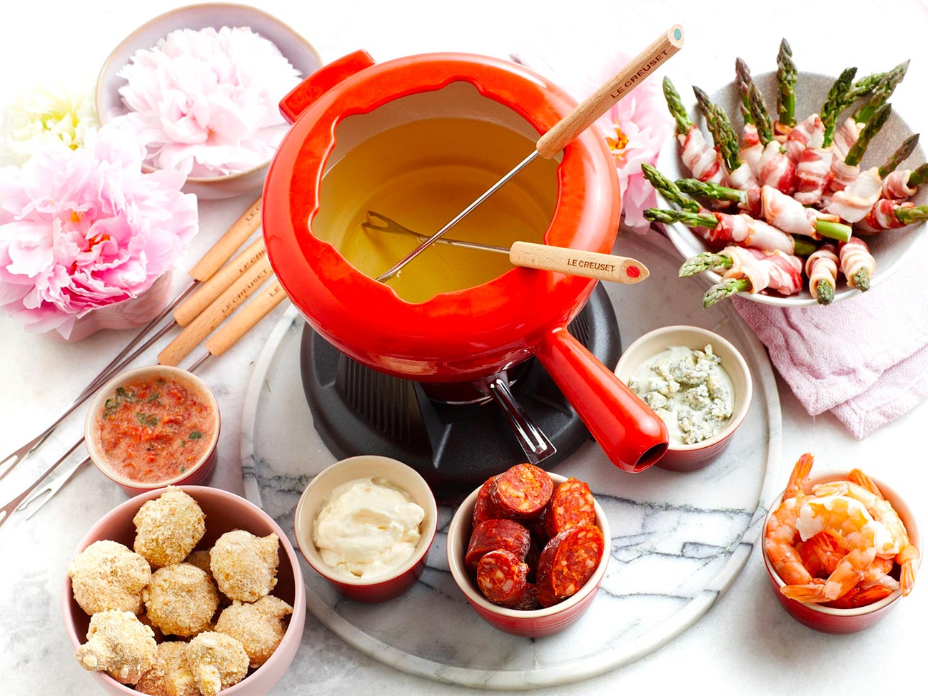 Fondue Savoyarde Le Creuset color volcánico