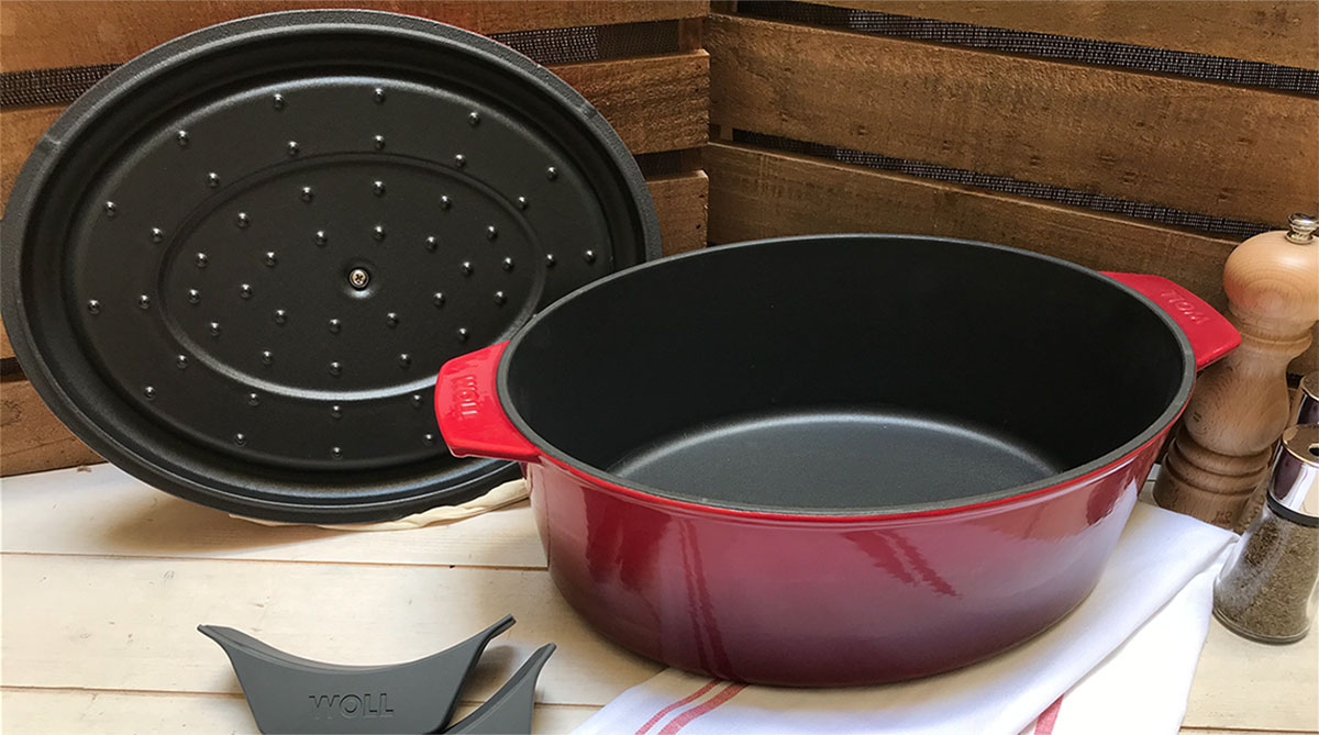 Cocotte de ovalada hierro fundido Woll