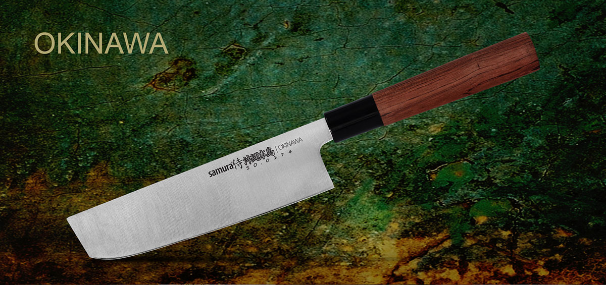 Cuchillo Nakiri Samura serie Okinawa